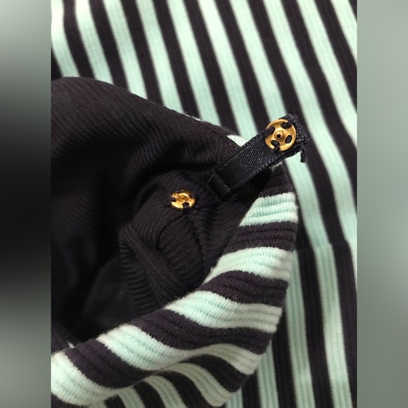 Lilly pulitzer briella navy & teal strip dress women's size XS - Picture 6 of 10